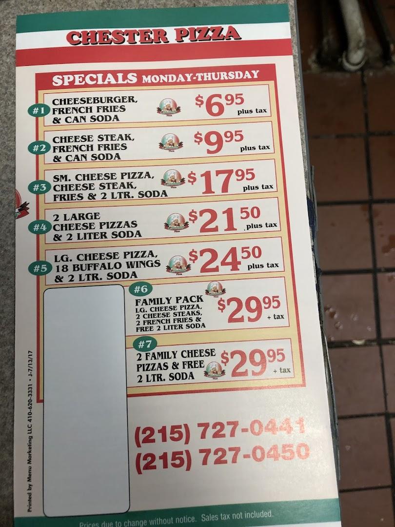Chester family Pizza